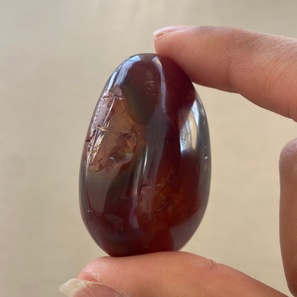 Tigers eye small rock